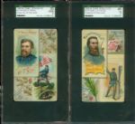 1888 N114 W. Duke, Sons & Co., Histories of Generals (4) SGC graded