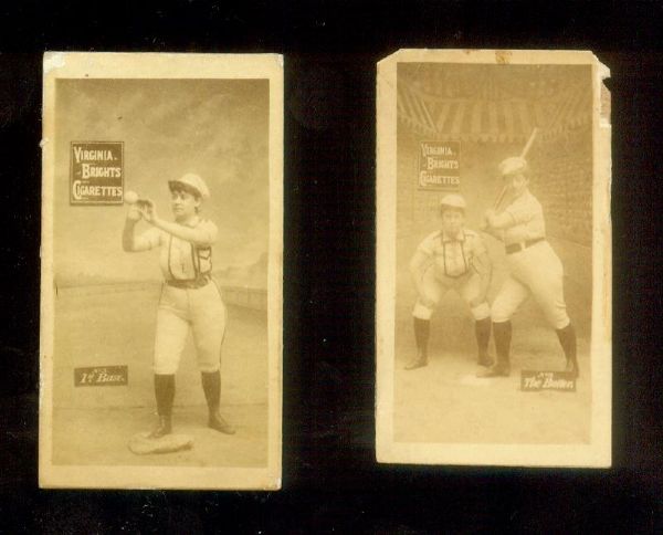 1886 N48 Virginia Brights "The Batter" and 1st Base (2)