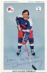 Jean-Claude Tremblay Autographed WHA 3 x 5 color photo