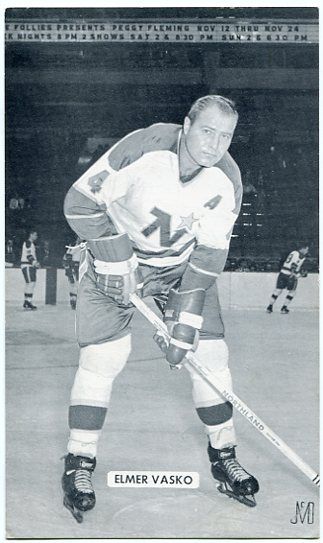 Elmer Vasko Autographed McCarthy Postcard