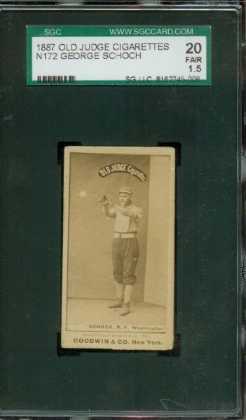 N172 Old Judge Schoch  SGC 20  (looks much better)