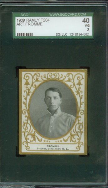 T204 Art Fromme  - Cincinnati NL. SGC 40