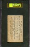1887 Gold Coin (Buchner) N284 Curt Welch - St. Louis  SGC 60