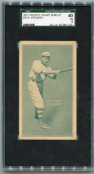 D310 Stinson, Vernon PCL Pacific Coast Biscuit SGC 40