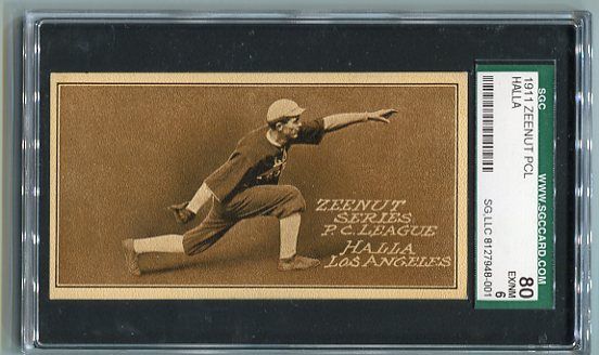 1911 Zeenut Halla Horizontal SGC 80 Highest Graded 1 of 2
