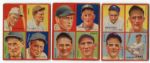 1935 Goudey Lot of Three Blank Back Cards