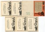 1960's Non-Sport Lot of 15 Cards, Batman, Kennedy, Beatles