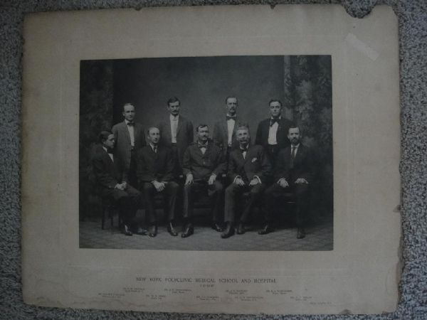 1908 New York Polyclinic Medical School And Hospital Cabinet Photo by Pach
