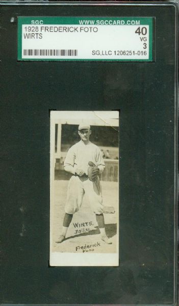 1921 Frederick Foto- Wirts Dallas SGC 40