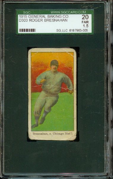 D303 - 1915 General Baking  Roger Bresnahan  SGC 20