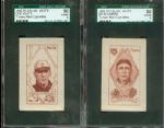 S74 Silks (2) Turkey Red Doc White & Ed Summers both W/backs intact