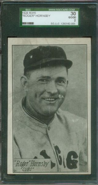 R315 1928 Roger(s) Hornsby-  SGC30