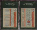 1957 Topps Berra and 1957 Topps Kubek