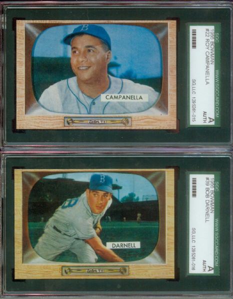 1955 Bowman Camanella and Darnell