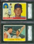 1955 Topps Killebrew and 1958 Topps Sluggers w/Kluszewski & Williams
