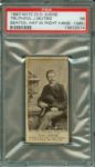 N172 Truthful J. Mutrie - Seated, Hat in Hand, Spectacular photo gem, PSA