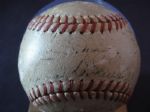 1946 New York Yankees Autographed Baseball 27 Signatures