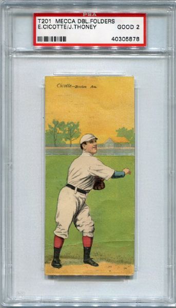 T201 Cicotte/Thoney PSA 2
