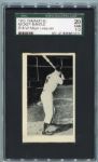 1953 Yamakatsu Mickey Mantle B & W Major Leagues SGC 20 One of 2 Graded!