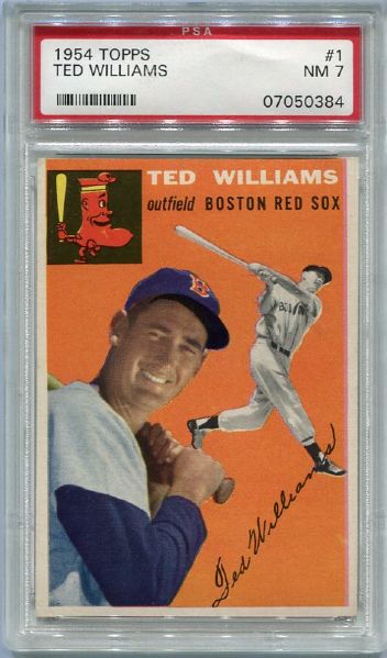 1954 Topps #1 Ted Williams PSA 7