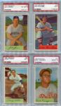 1954 Bowman Baseball Lot of Eleven All PSA Graded 5-8's