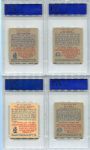1949 Bowman Baseball Lot of Eight Different All PSA Graded Red Sox and Braves