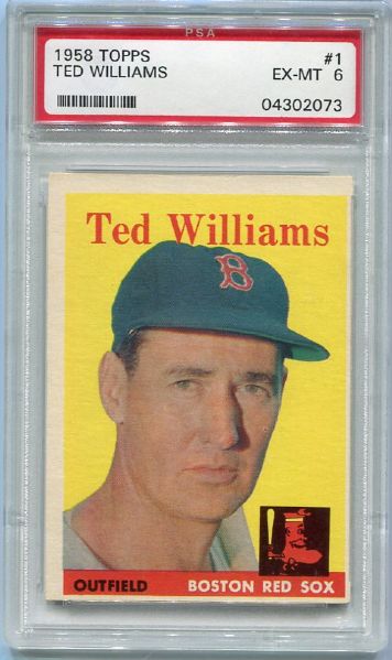 1958 Topps #1 Ted Williams PSA 6