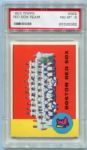 1963 Topps #202 Red Sox Team Card PSA 8