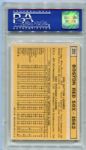 1963 Topps #202 Red Sox Team Card PSA 8