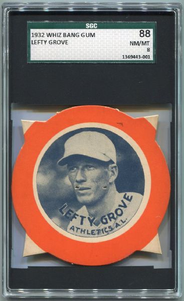 1930 Fleer Whiz Bang Gum Lefty Grove SGC 88 The Only One Graded!