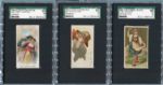 Lot of Three Graded Non-Sports Cards N80, N87 & N185 All SGC 60