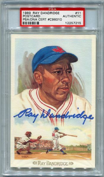 1989 Perez-Steele #11 Ray Dandridge Autographed PSA/DNA Certified Authentic