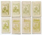 Pirates Cigarettes Lot of 8 with Two Different Backs