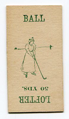 Grays Portland Business College Golf Game Card Uncatalogued