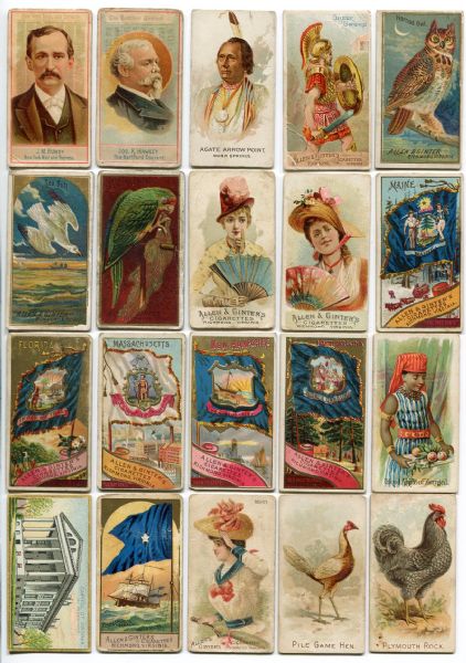 N Card Type Lot All Allen & Ginter N-1 thru N-38 Mostly Different
