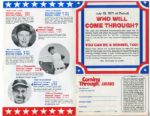 Ted Williams Two Item Lot- Baseball Card News Card & 1971 Chrysler-Plymouth All-Star Game Brochure
