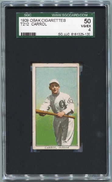 T212-1 1909 Obak Carroll Oakland SGC 50