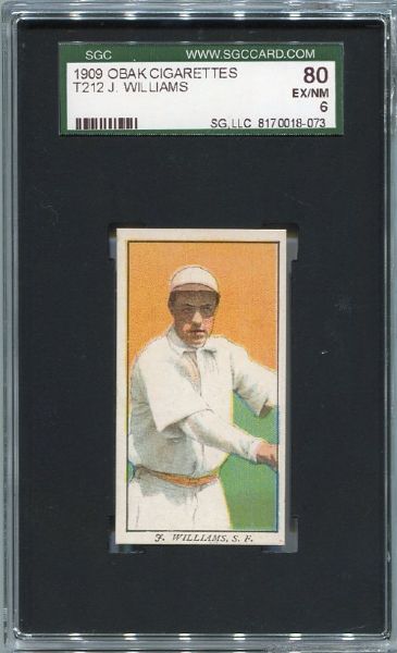 T212-1 1909 Obak J. Williams San Francisco SGC 80 Highest Graded
