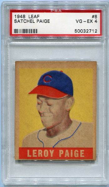 1948 Leaf #8 Satchel Paige SP PSA 4