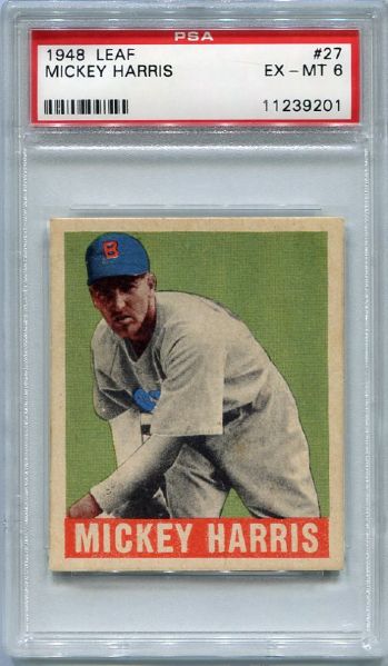 1948 Leaf #27 Mickey Harris PSA 6