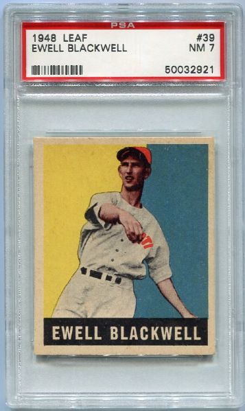 1948 Leaf #39 Ewell Blackwell PSA 7 