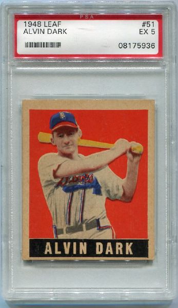 1948 Leaf #51 Alvin Dark SP PSA 5