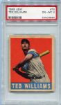 1948 Leaf #76 Ted Williams PSA 6