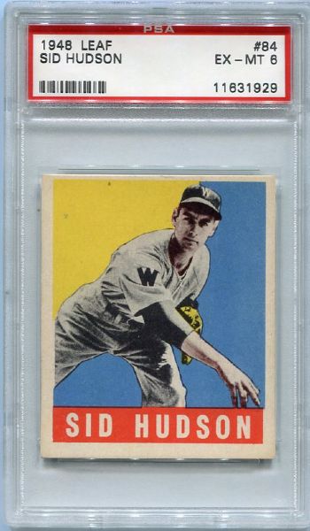 1948 Leaf #84 Sid Hudson PSA 6