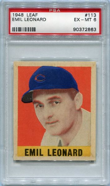 1948 Leaf #113 Emil Leonard SP PSA 6 Well Centered!