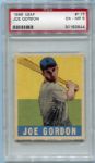 1948 Leaf #117 Joe Gordon PSA 6 Well Centered!