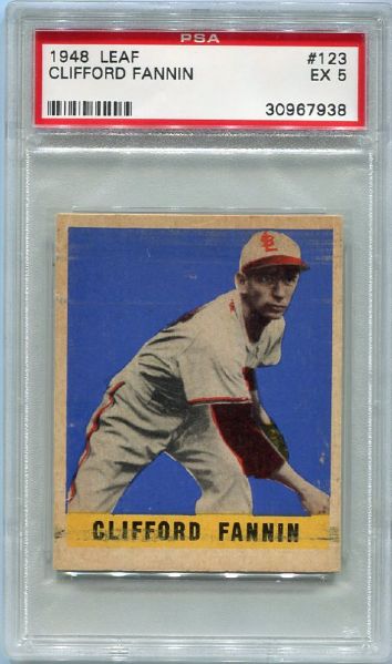 1948 Leaf #123 Clifford Fannin SP PSA 5