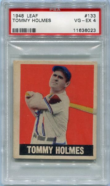 1948 Leaf #133 Tommy Holmes SP PSA 4