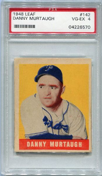 1948 Leaf #142 Danny Murtaugh SP PSA 4