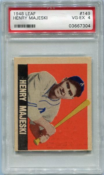 1948 Leaf #149 Henry Majeski SP PSA 4